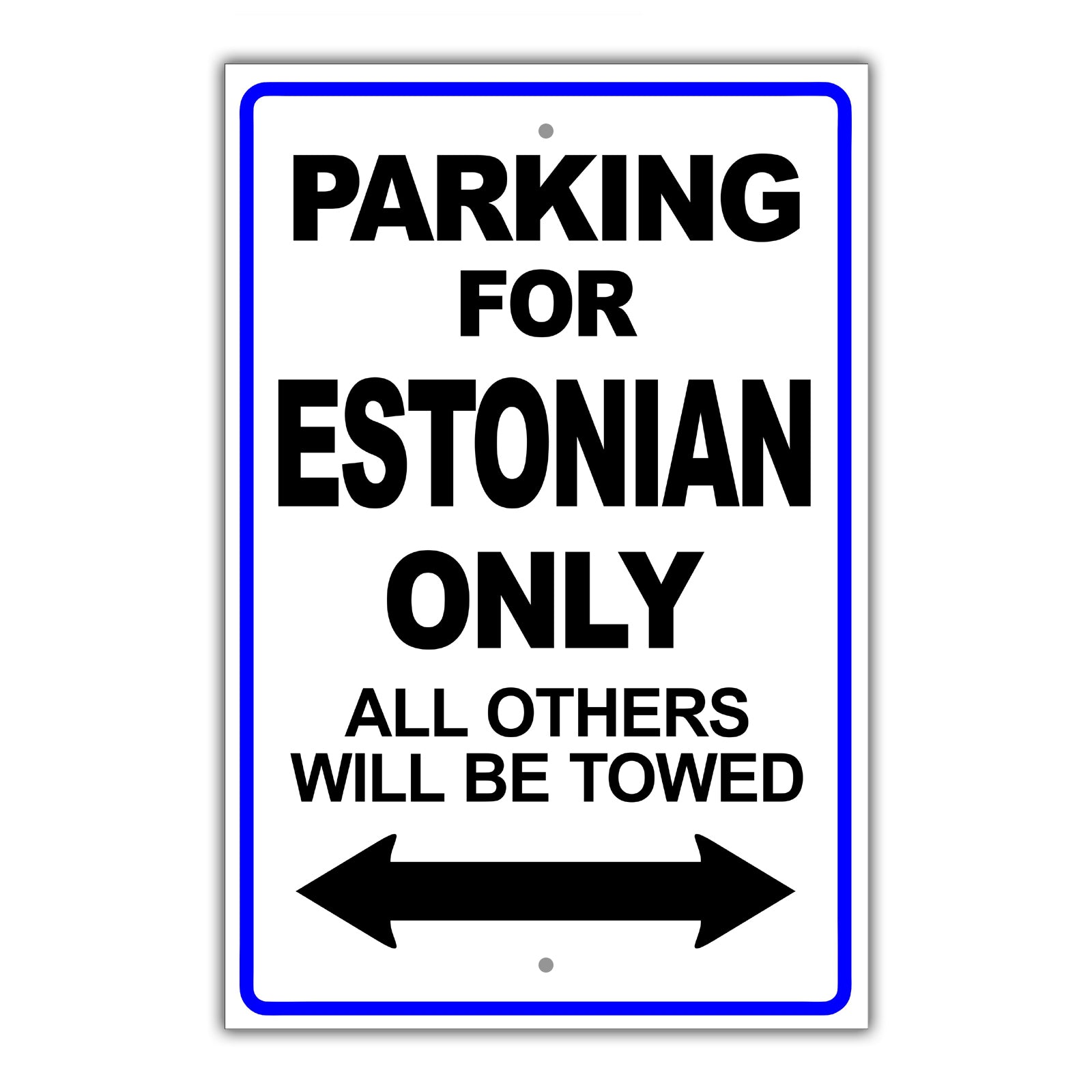 Parking For Aghan Only All Others Will Be Towed Country Citizens Car Parking Street Aluminum Metal Novelty Sign Plate