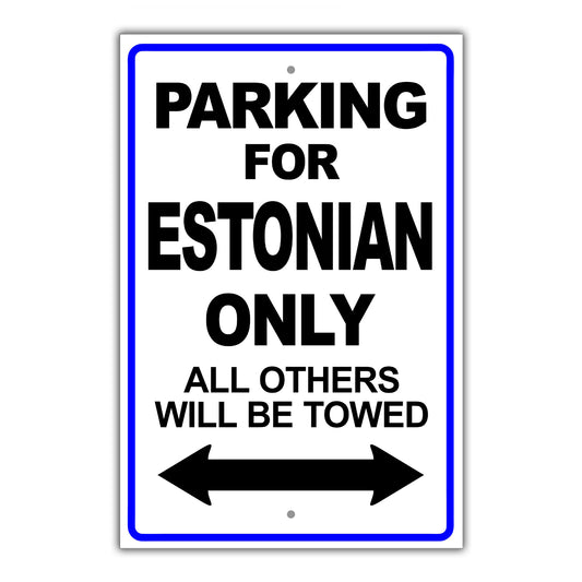 Parking For Aghan Only All Others Will Be Towed Country Citizens Car Parking Street Aluminum Metal Novelty Sign Plate