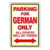 Parking For Aghan Only All Others Will Be Towed Country Citizens Car Parking Street Aluminum Metal Novelty Sign Plate