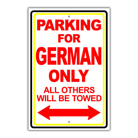 Parking For Aghan Only All Others Will Be Towed Country Citizens Car Parking Street Aluminum Metal Novelty Sign Plate
