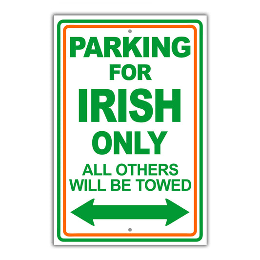 Parking For Aghan Only All Others Will Be Towed Country Citizens Car Parking Street Aluminum Metal Novelty Sign Plate