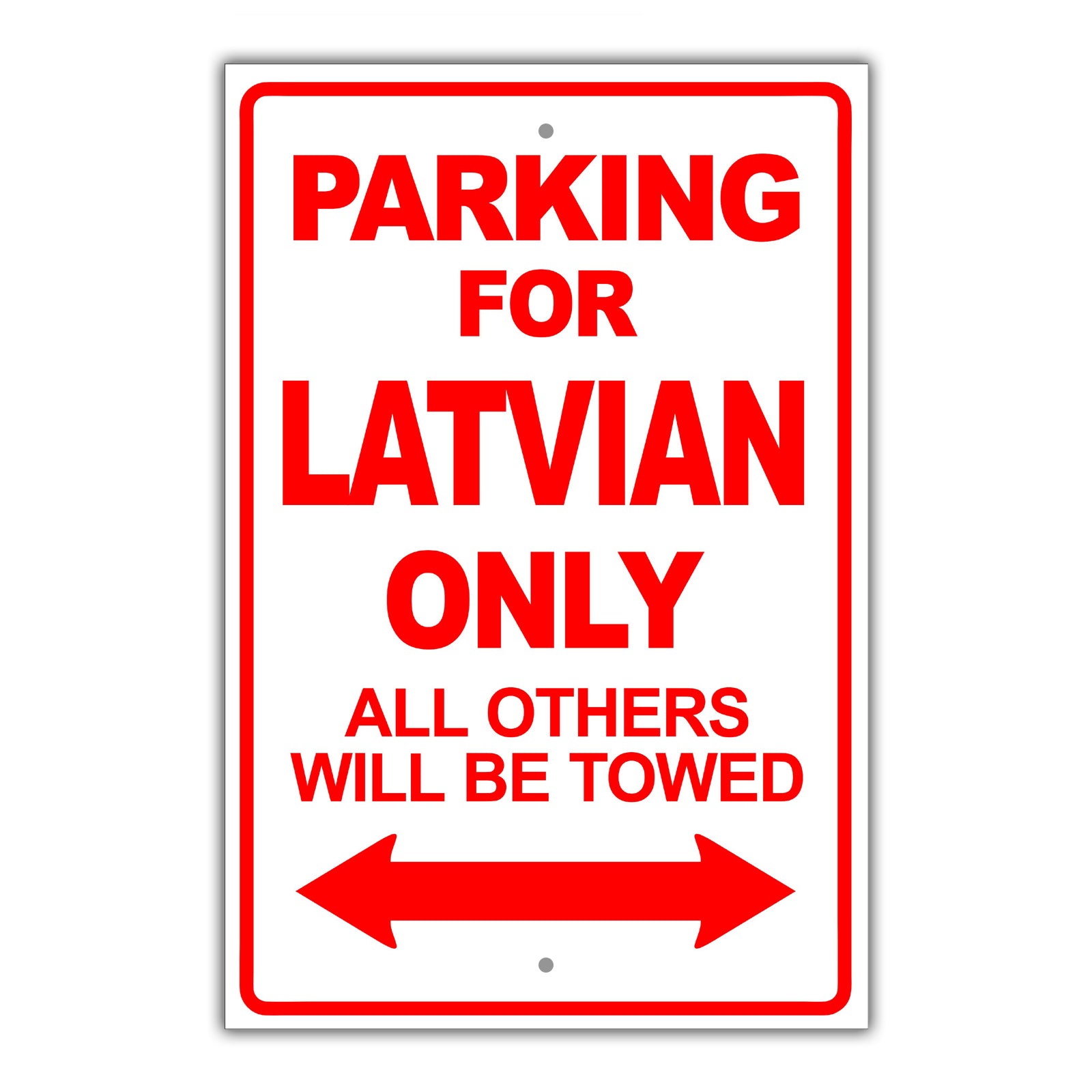 Parking For Aghan Only All Others Will Be Towed Country Citizens Car Parking Street Aluminum Metal Novelty Sign Plate