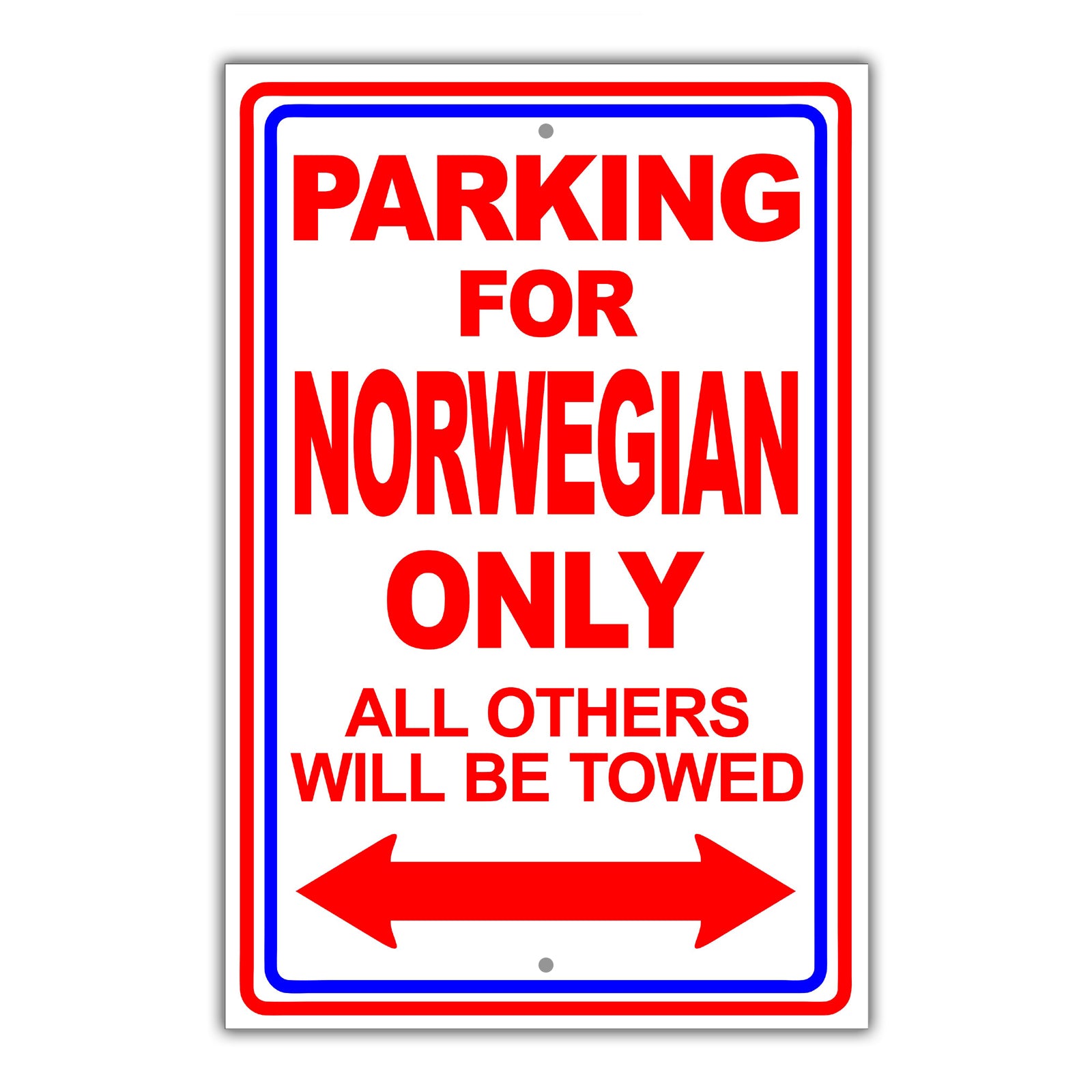 Parking For Aghan Only All Others Will Be Towed Country Citizens Car Parking Street Aluminum Metal Novelty Sign Plate