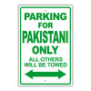 Parking For Aghan Only All Others Will Be Towed Country Citizens Car Parking Street Aluminum Metal Novelty Sign Plate