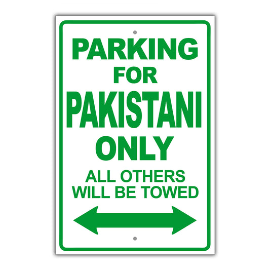 Parking For Aghan Only All Others Will Be Towed Country Citizens Car Parking Street Aluminum Metal Novelty Sign Plate