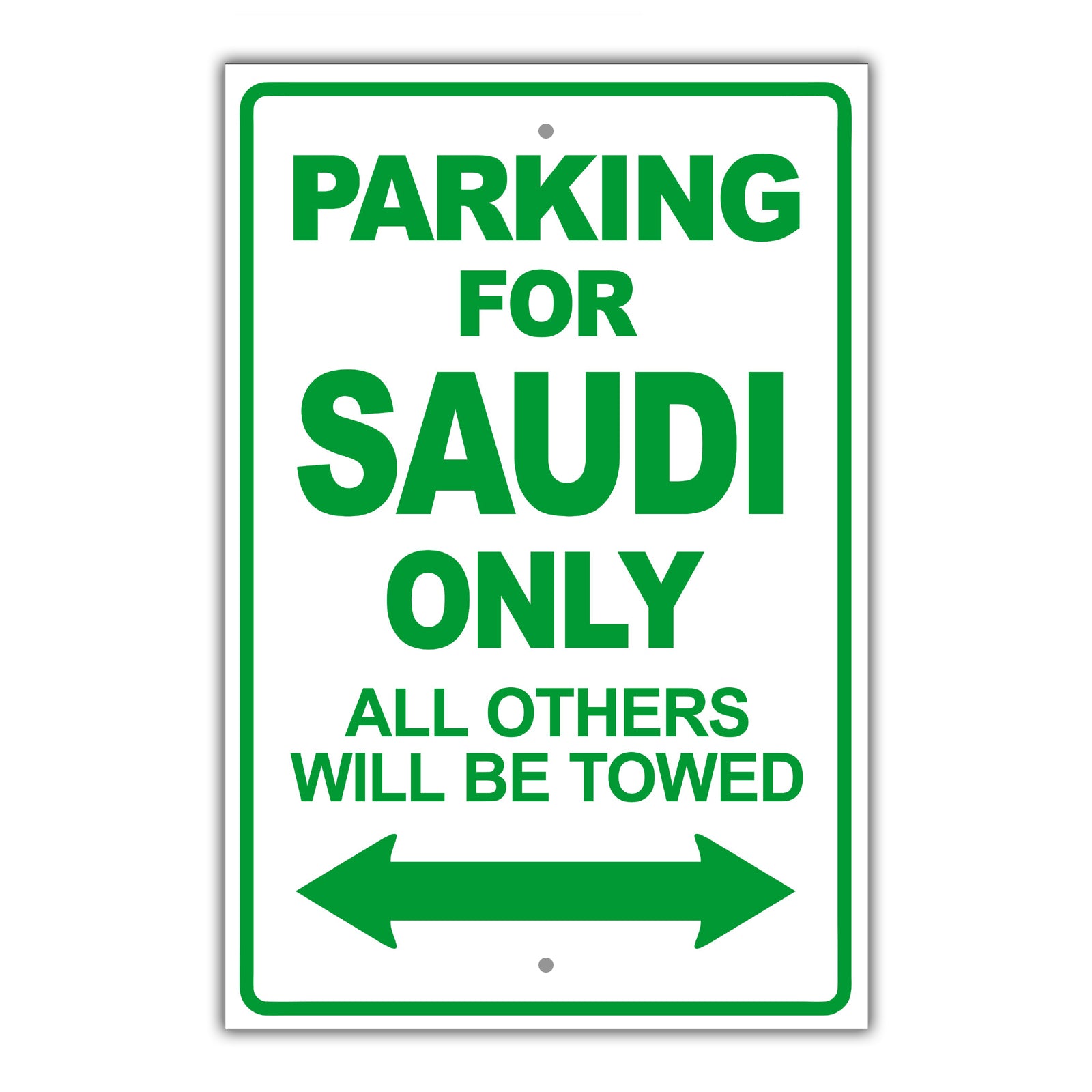Parking For Aghan Only All Others Will Be Towed Country Citizens Car Parking Street Aluminum Metal Novelty Sign Plate