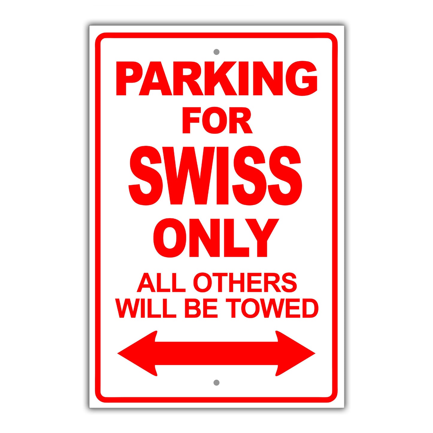 Parking For Aghan Only All Others Will Be Towed Country Citizens Car Parking Street Aluminum Metal Novelty Sign Plate