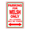 Parking For Aghan Only All Others Will Be Towed Country Citizens Car Parking Street Aluminum Metal Novelty Sign Plate