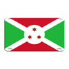Burundi Country Flag License Novelty Plate Aluminum Metal Sign