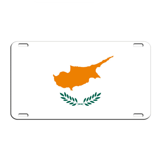 Cyprus Country Flag License Novelty Plate Aluminum Metal Sign