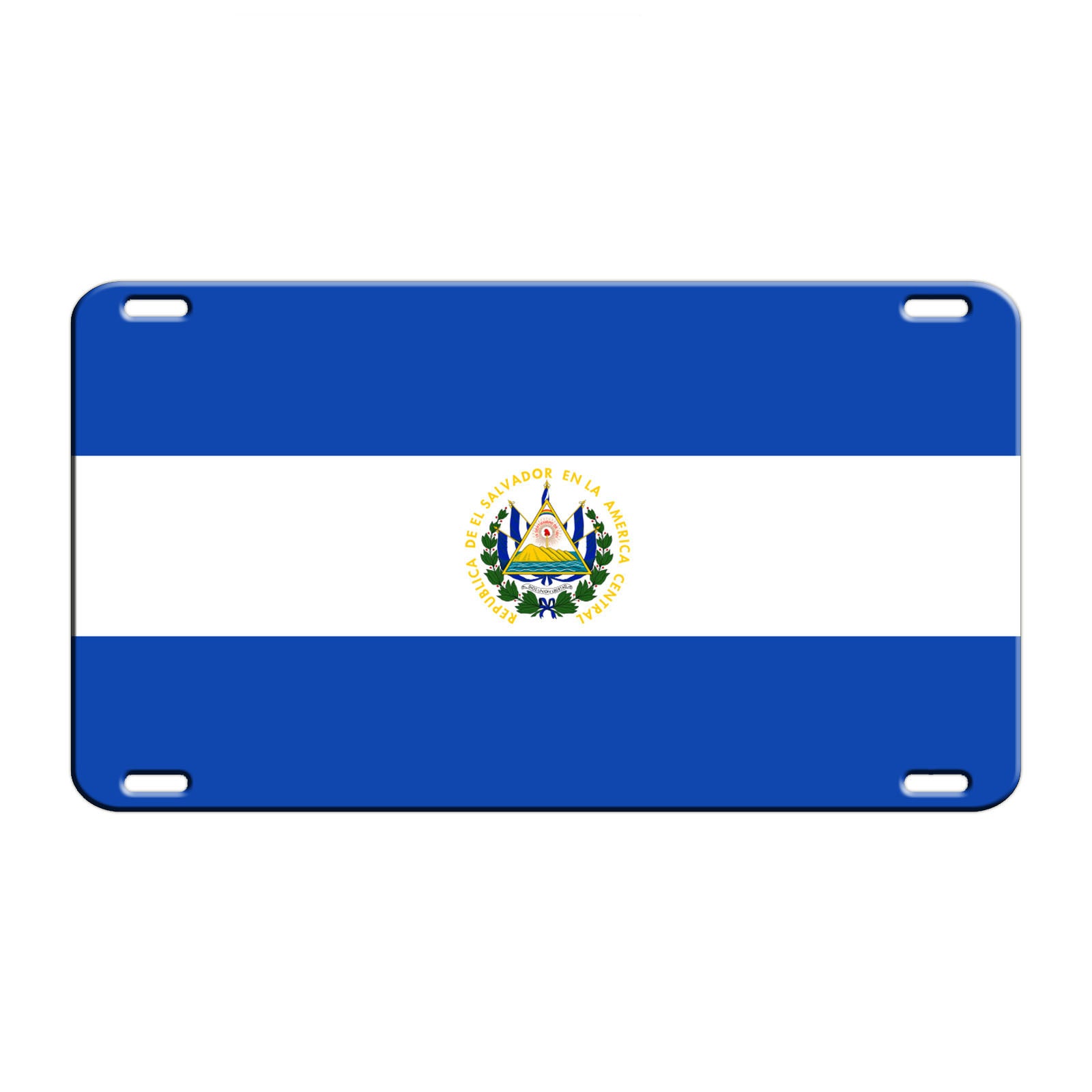 El Salvador Country Flag License Novelty Plate Aluminum Metal Sign