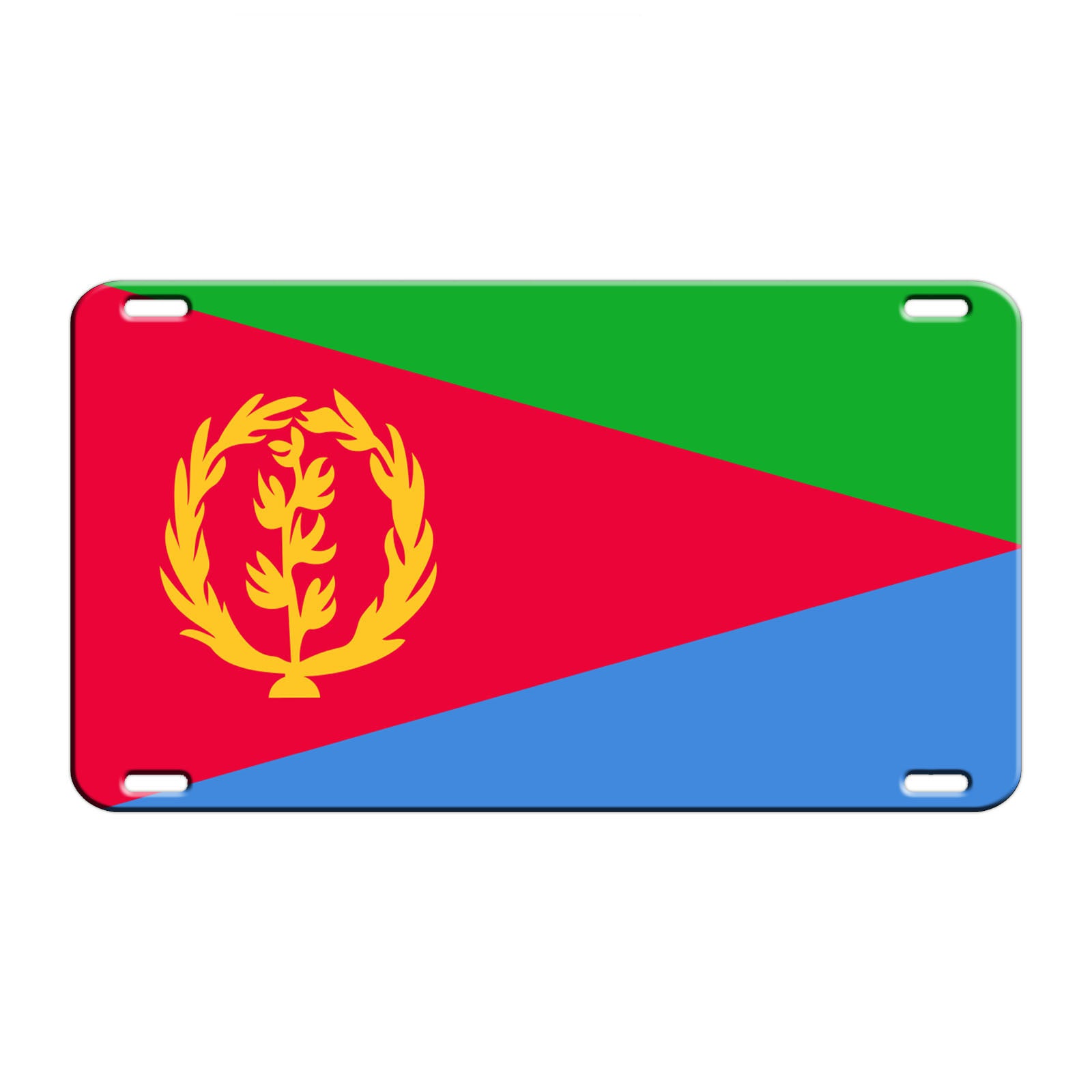Eritrea Country Flag License Novelty Plate Aluminum Metal Sign