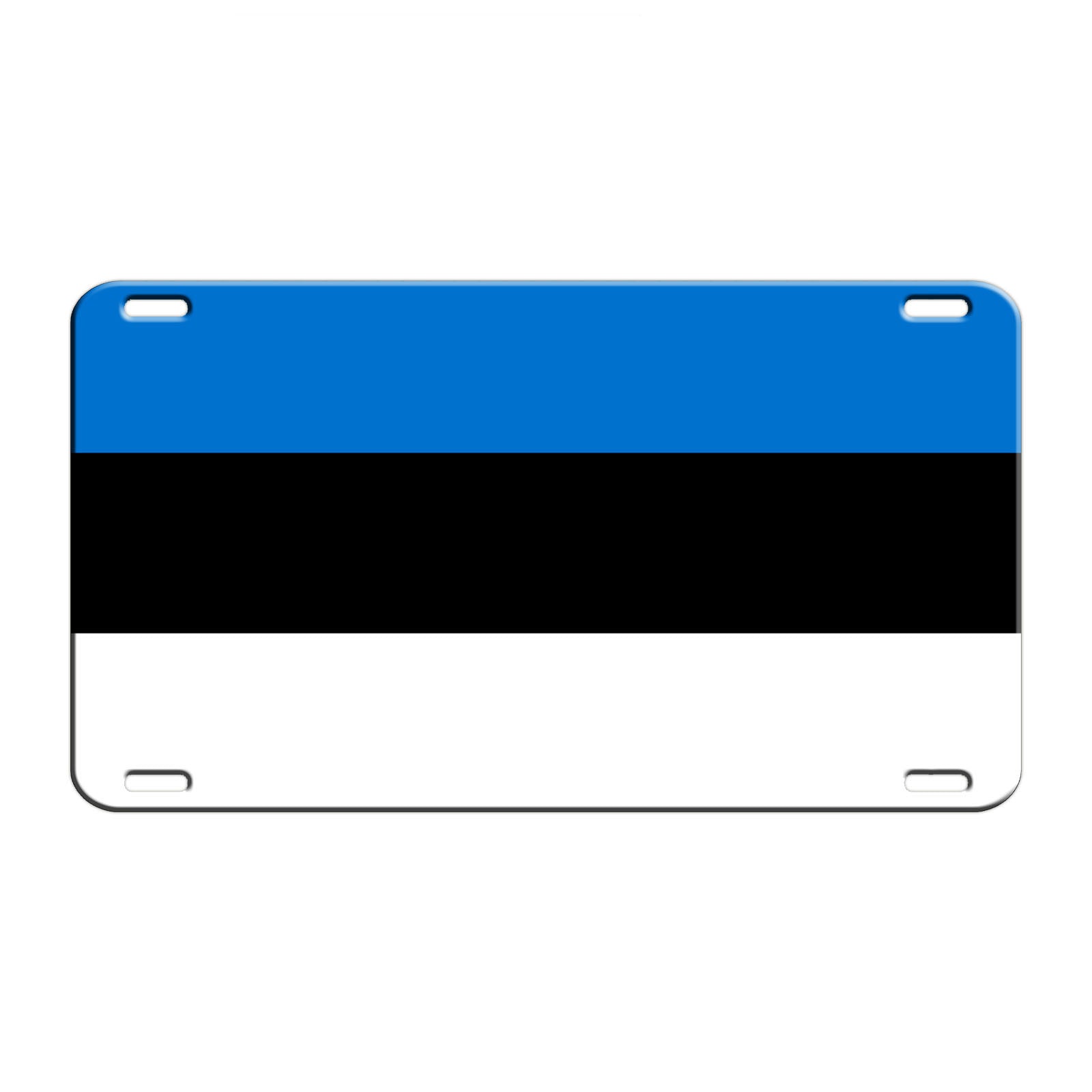Estonia Country Flag License Novelty Plate Aluminum Metal Sign