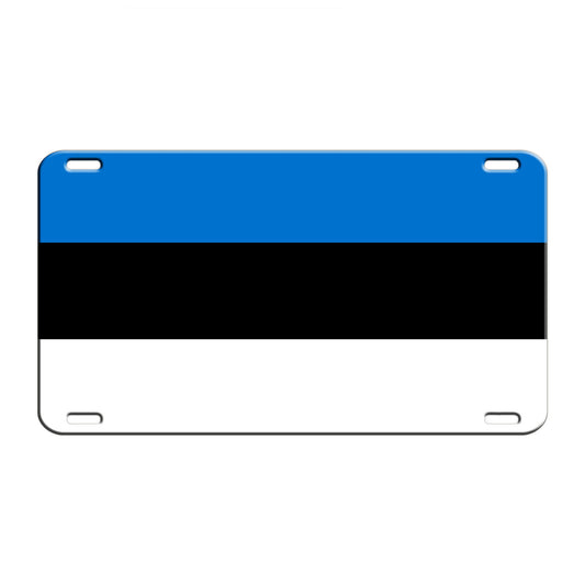 Estonia Country Flag License Novelty Plate Aluminum Metal Sign