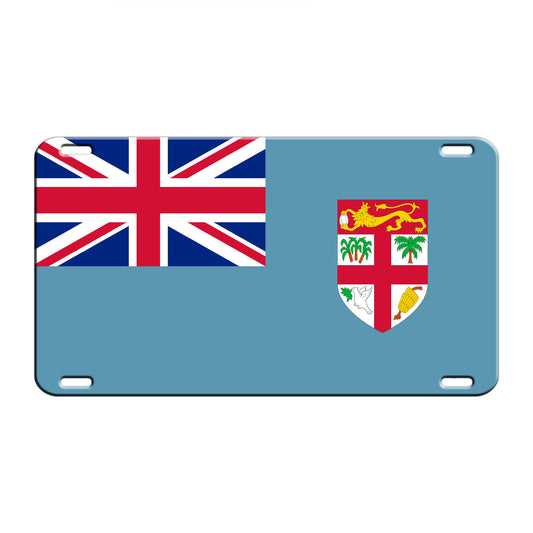 Fiji Country Flag License Novelty Plate Aluminum Metal Sign
