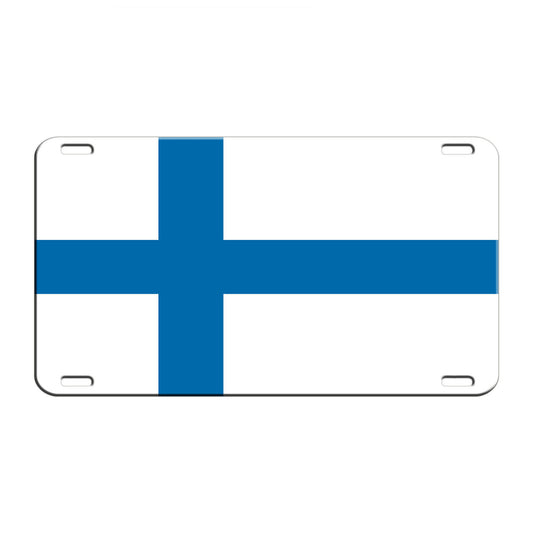 Finland Country Flag License Novelty Plate Aluminum Metal Sign