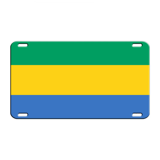 Gabon Country Flag License Novelty Plate Aluminum Metal Sign