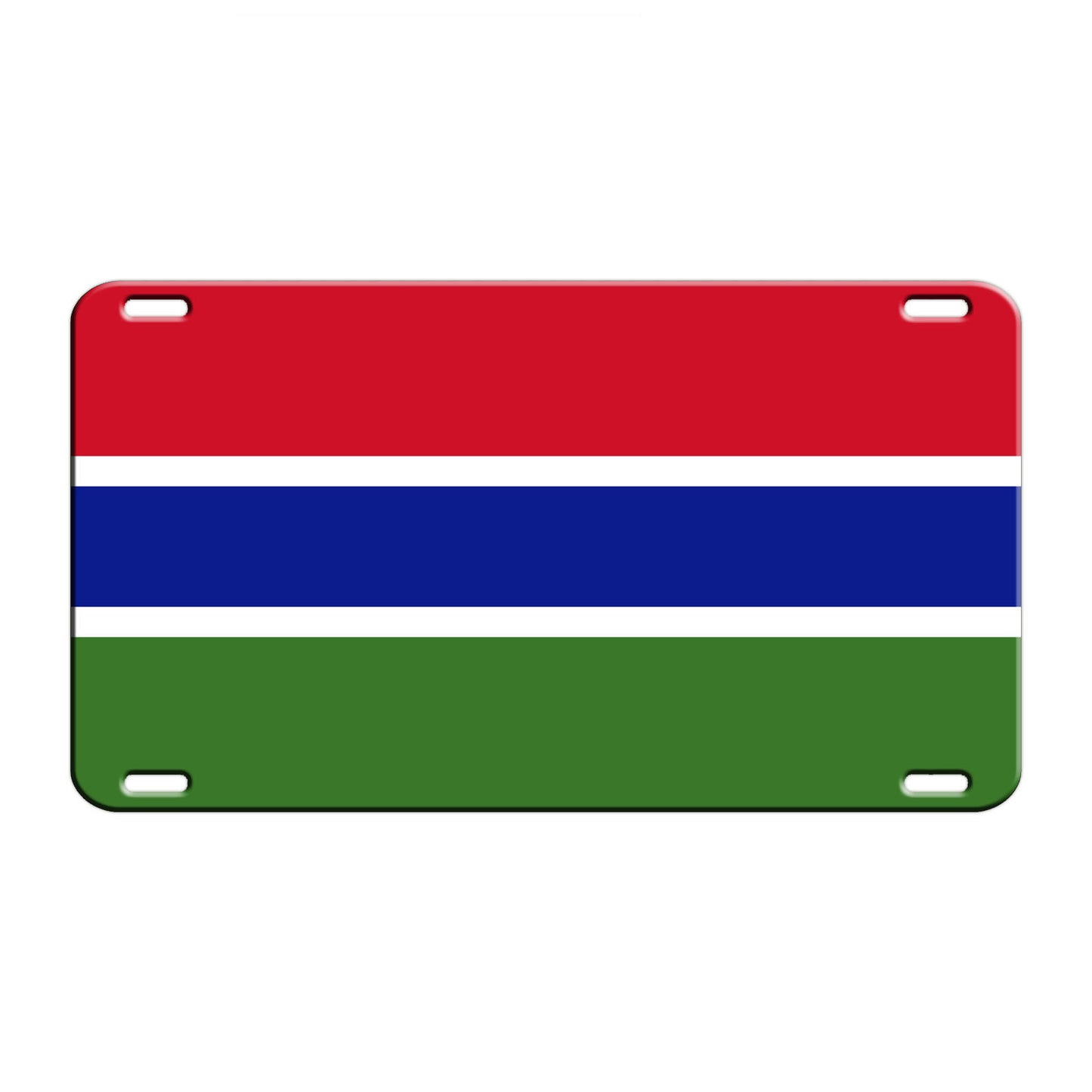 Gambia Country Flag License Novelty Plate Aluminum Metal Sign