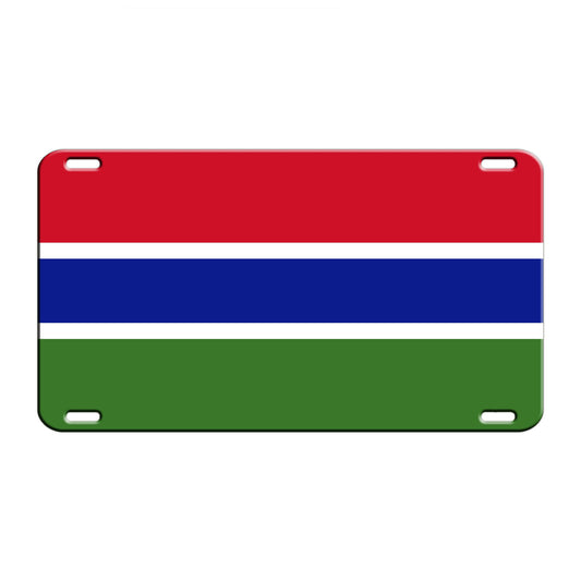 Gambia Country Flag License Novelty Plate Aluminum Metal Sign
