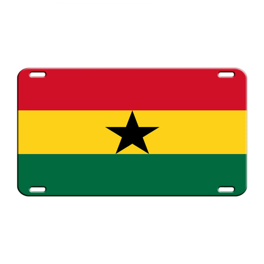 Ghana Country Flag License Novelty Plate Aluminum Metal Sign