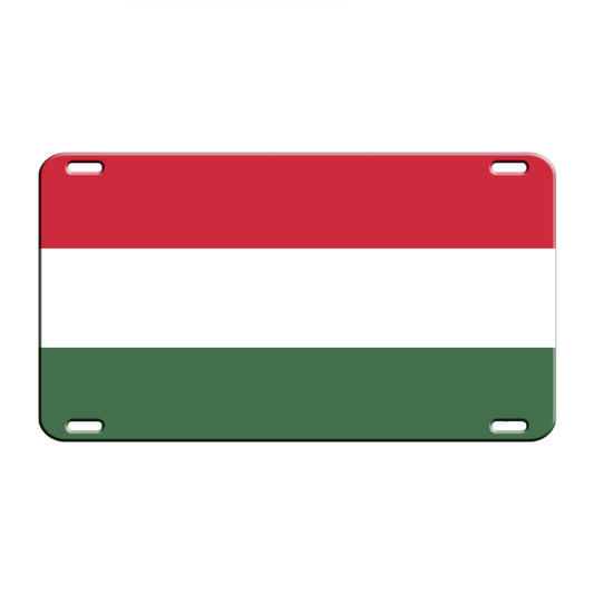 Hungary Country Flag License Novelty Plate Aluminum Metal Sign