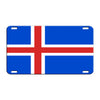 Iceland Country Flag License Novelty Plate Aluminum Metal Sign