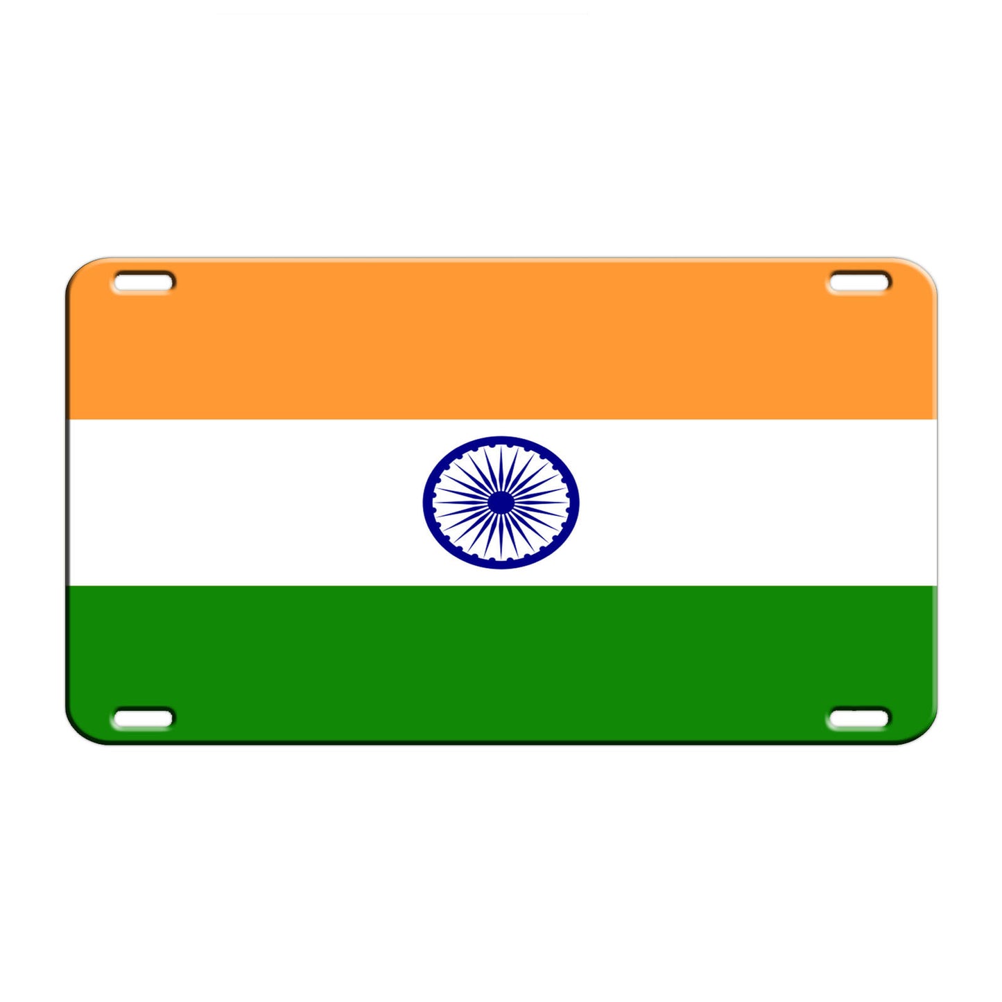 India Country Flag License Novelty Plate Aluminum Metal Sign