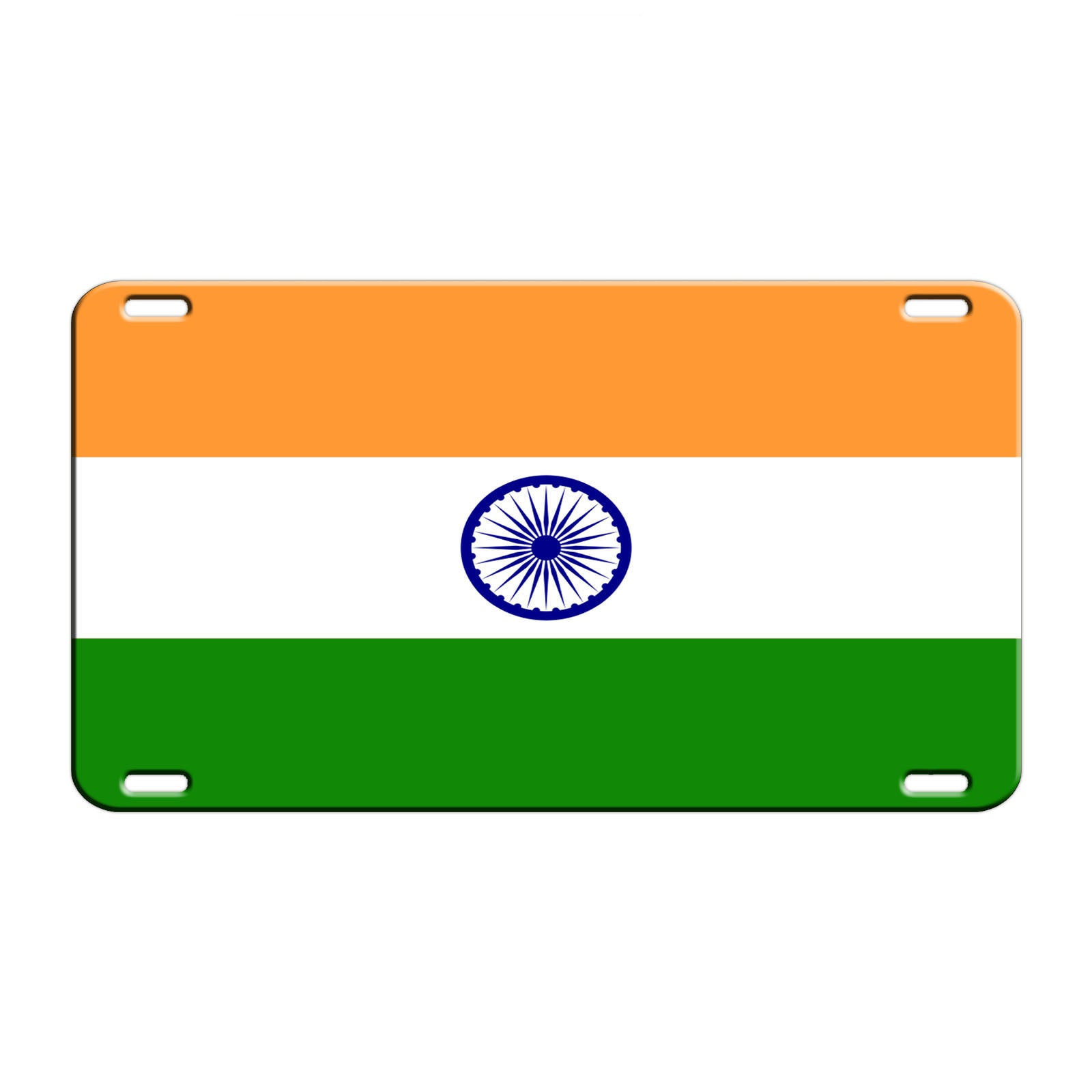 India Country Flag License Novelty Plate Aluminum Metal Sign