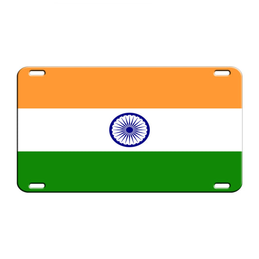 India Country Flag License Novelty Plate Aluminum Metal Sign