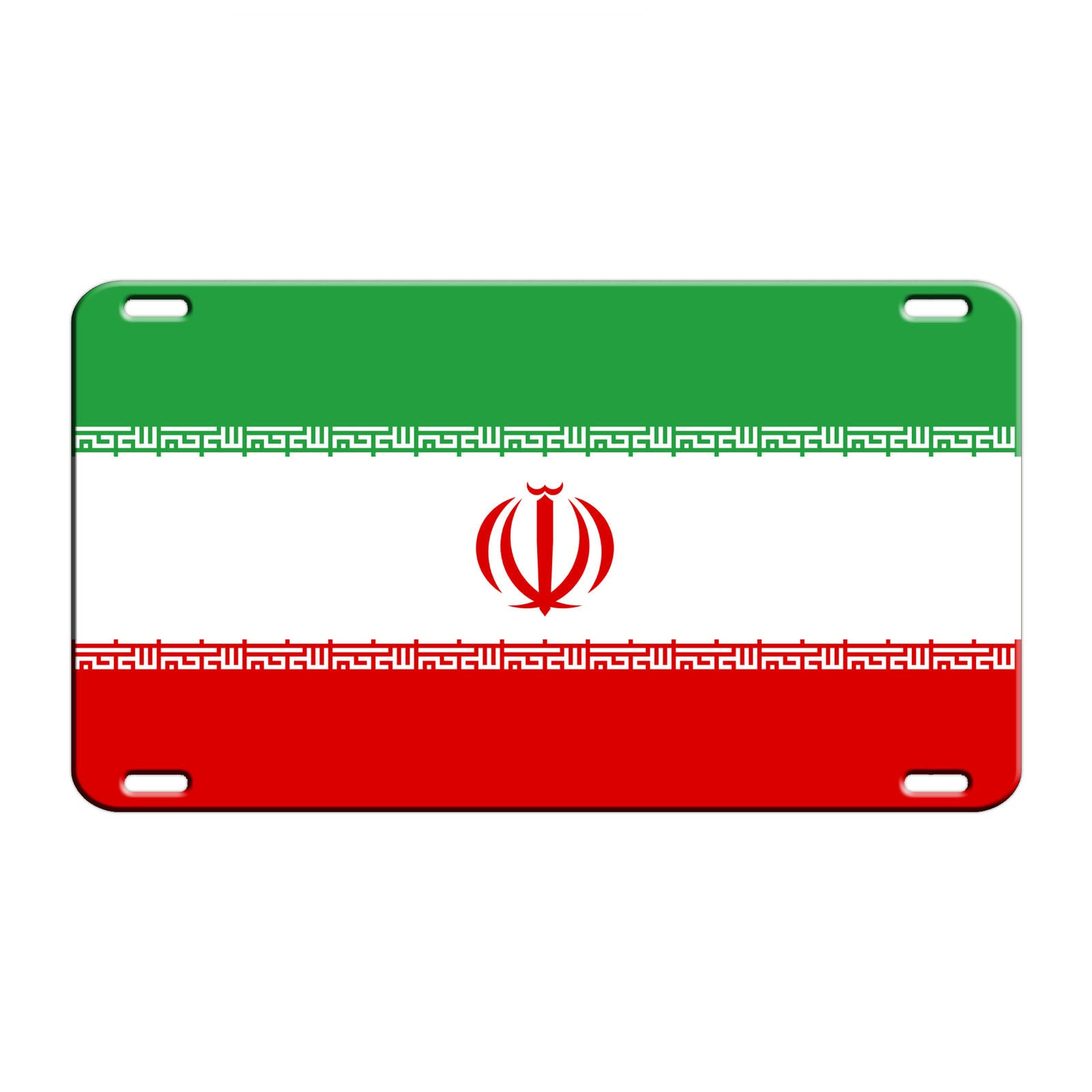 Iran Country Flag License Novelty Plate Aluminum Metal Sign