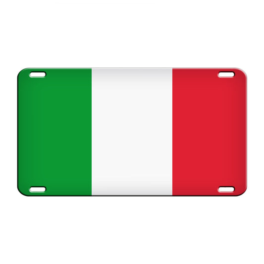 Italy Country Flag License Novelty Plate Aluminum Metal Sign