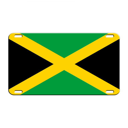 Jamaica Country Flag License Novelty Plate Aluminum Metal Sign