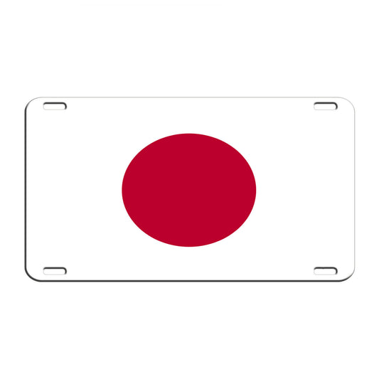 Japan Country Flag License Novelty Plate Aluminum Metal Sign