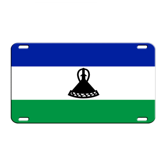 Lesotho Country Flag License Novelty Plate Aluminum Metal Sign