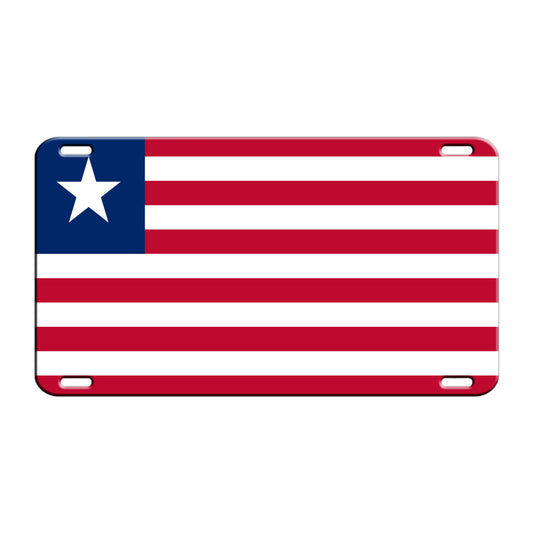 Liberia Country Flag License Novelty Plate Aluminum Metal Sign