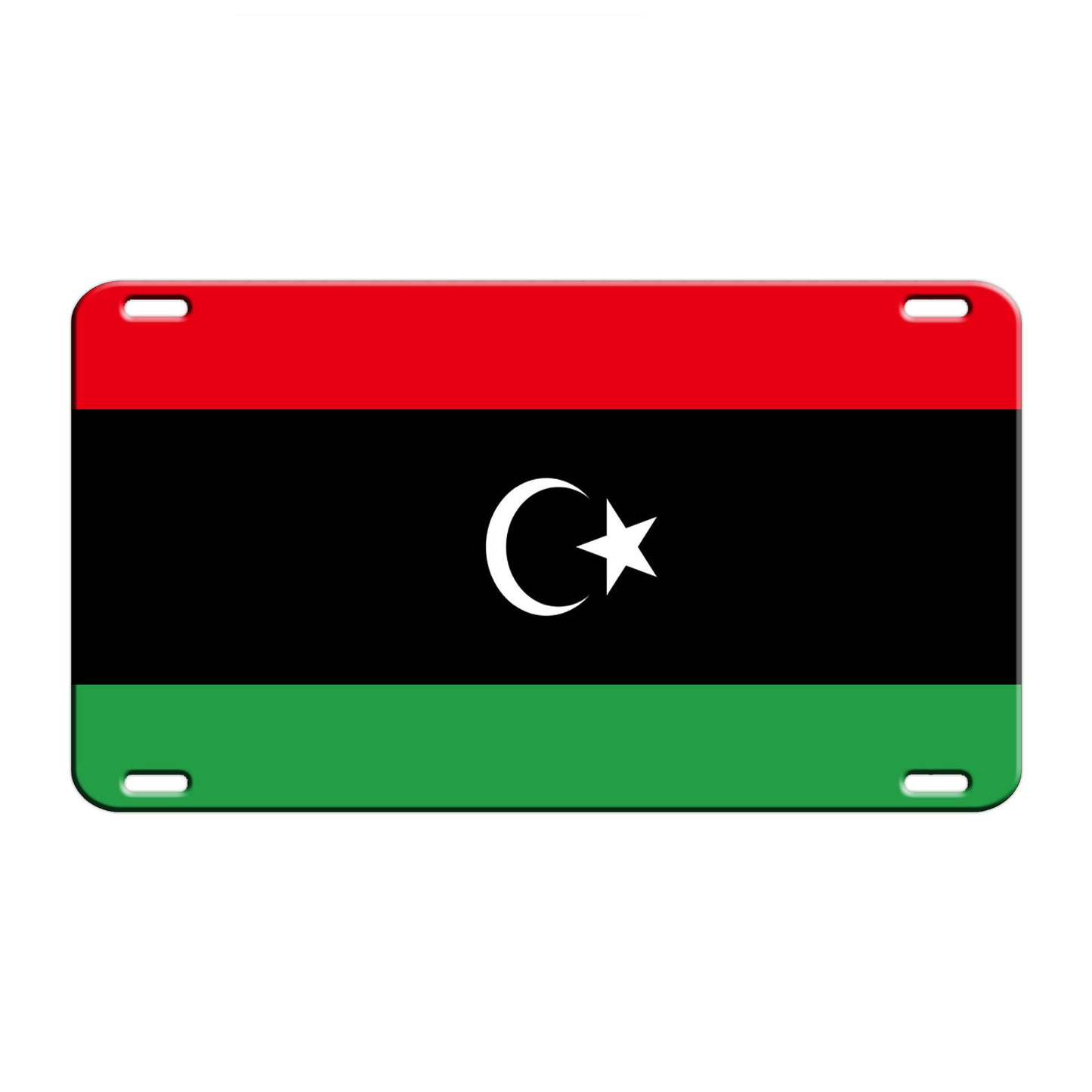 Libya Country Flag License Novelty Plate Aluminum Metal Sign