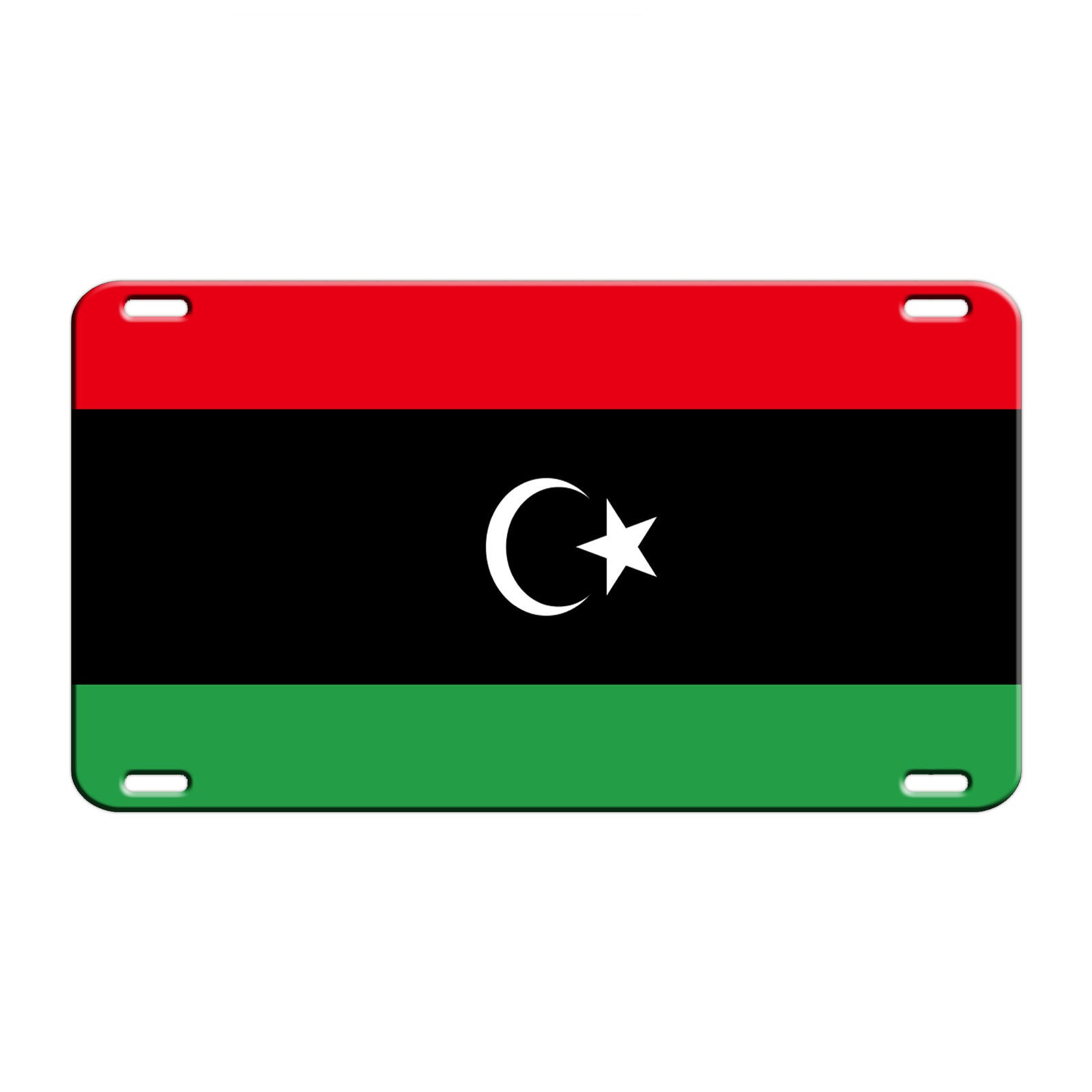 Libya Country Flag License Novelty Plate Aluminum Metal Sign