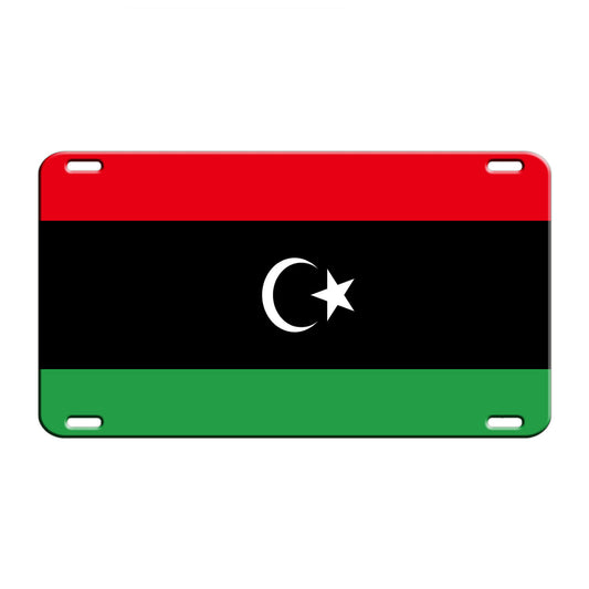 Libya Country Flag License Novelty Plate Aluminum Metal Sign