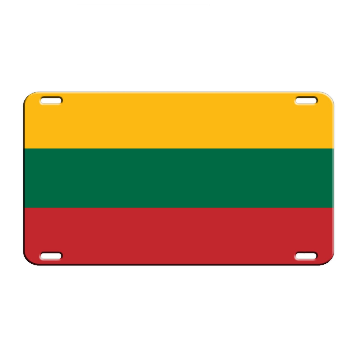 Lithuania Country Flag License Novelty Plate Aluminum Metal Sign