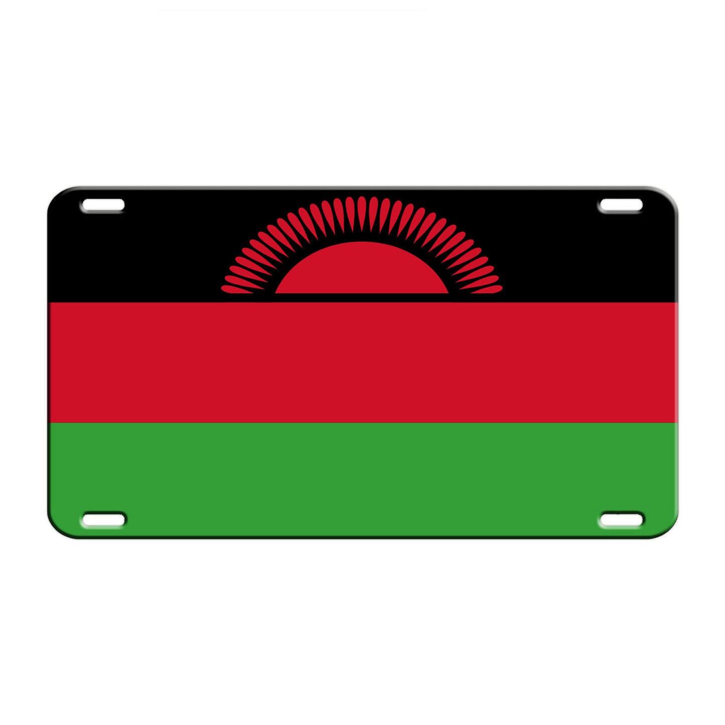 Malawi Country Flag License Novelty Plate Aluminum Metal Sign