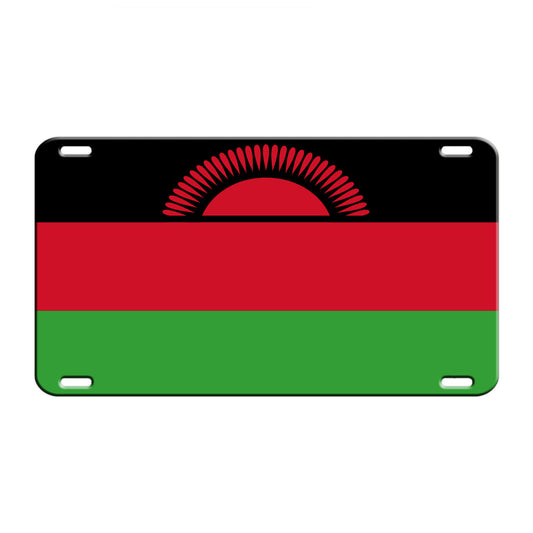 Malawi Country Flag License Novelty Plate Aluminum Metal Sign