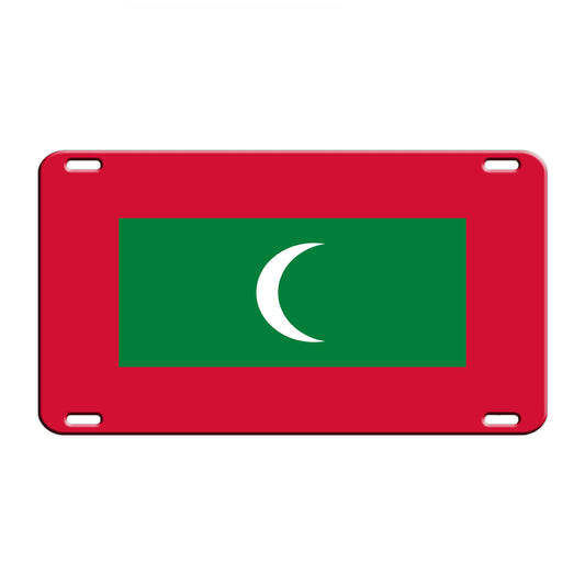 Maldives Country Flag License Novelty Plate Aluminum Metal Sign