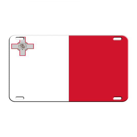 Malta Country Flag License Novelty Plate Aluminum Metal Sign