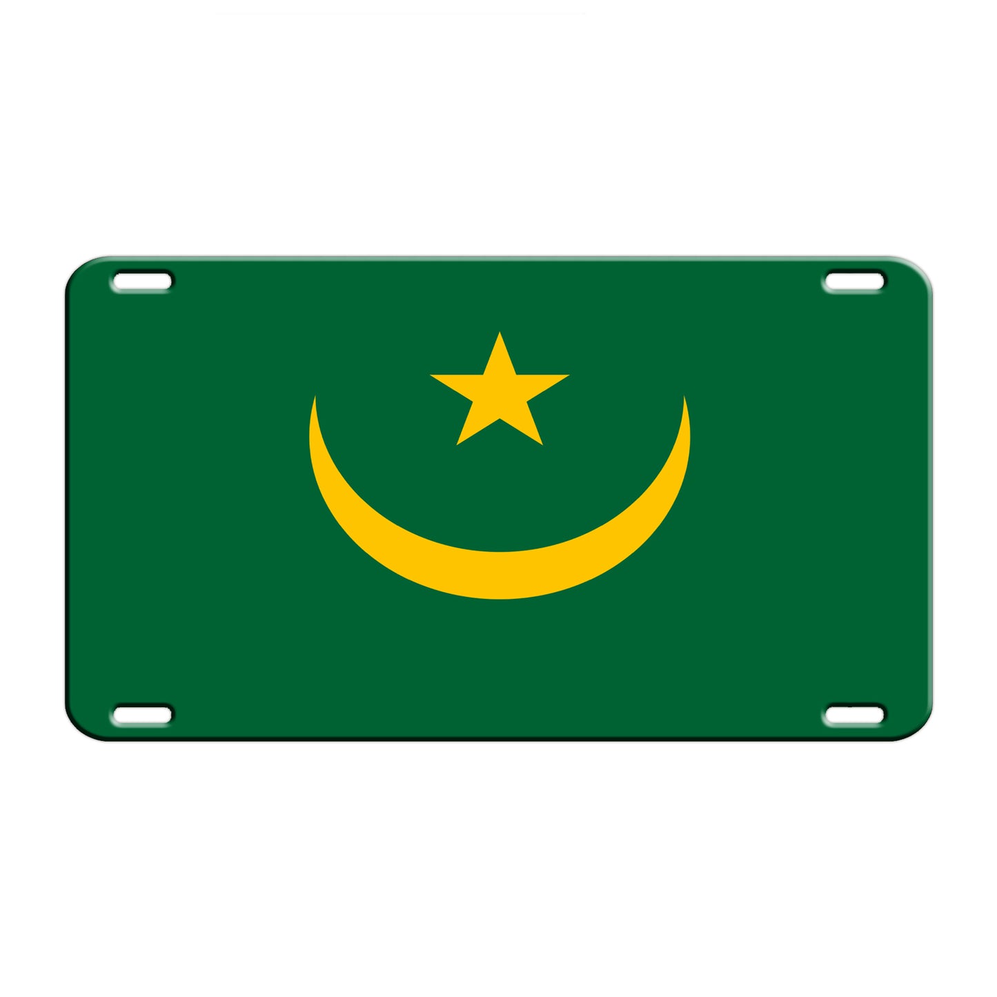 Mauritania Country Flag License Novelty Plate Aluminum Metal Sign