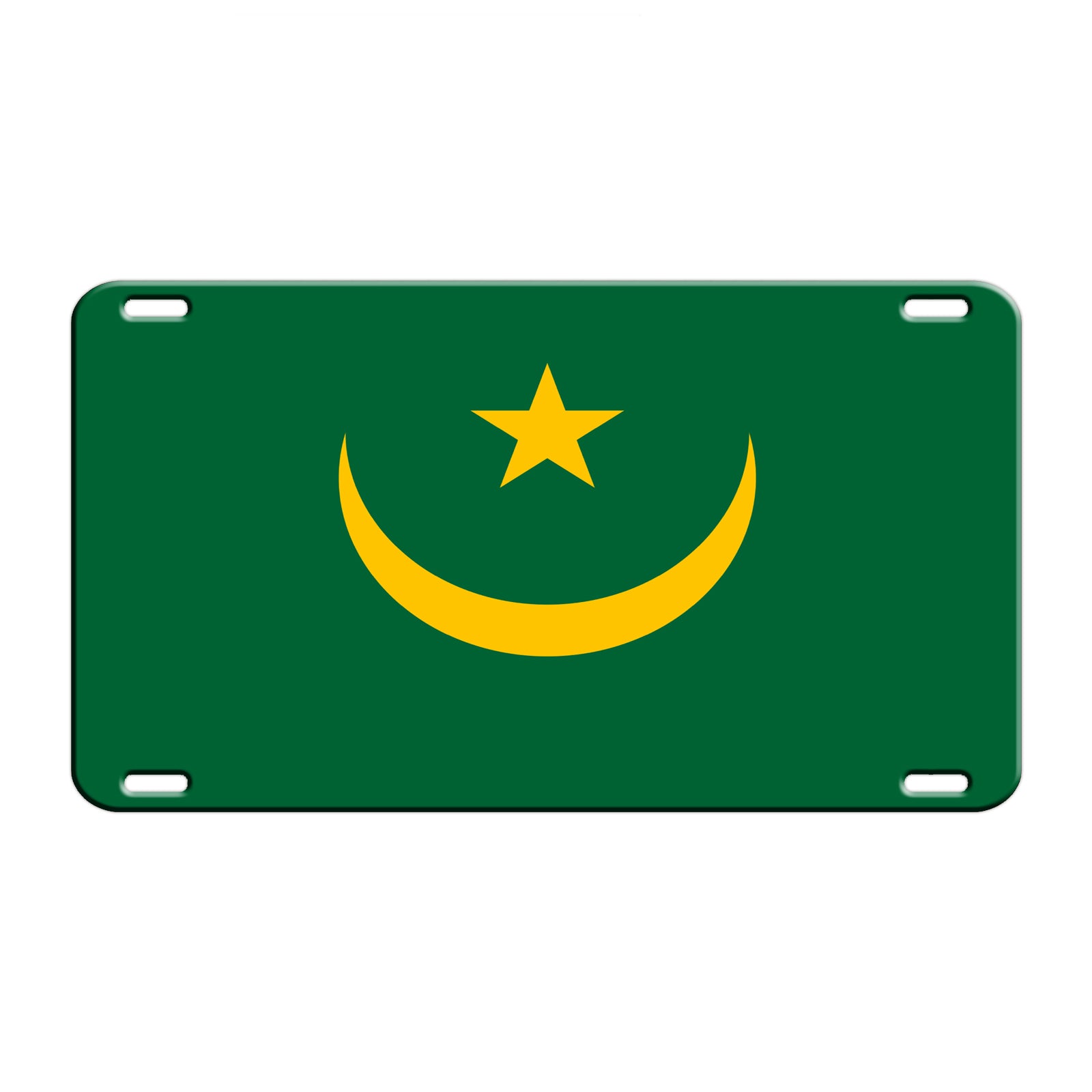 Mauritania Country Flag License Novelty Plate Aluminum Metal Sign