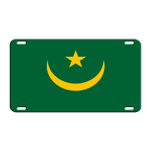 Mauritania Country Flag License Novelty Plate Aluminum Metal Sign
