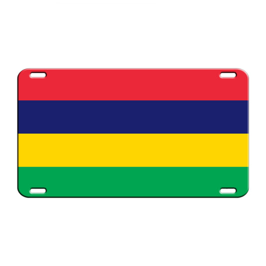 Mauritius Country Flag License Novelty Plate Aluminum Metal Sign