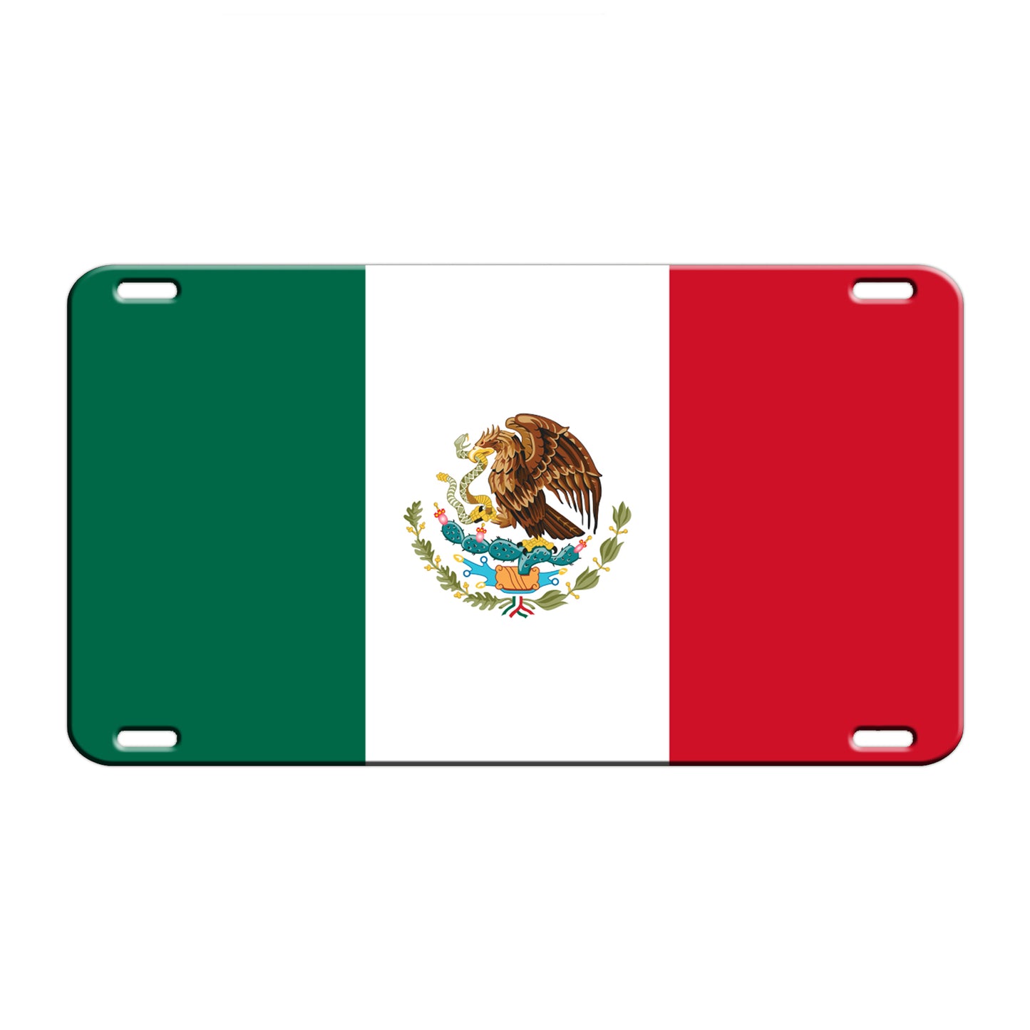 Mexico Country Flag License Novelty Plate Aluminum Metal Sign