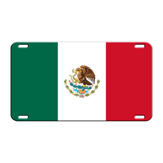 Mexico Country Flag License Novelty Plate Aluminum Metal Sign