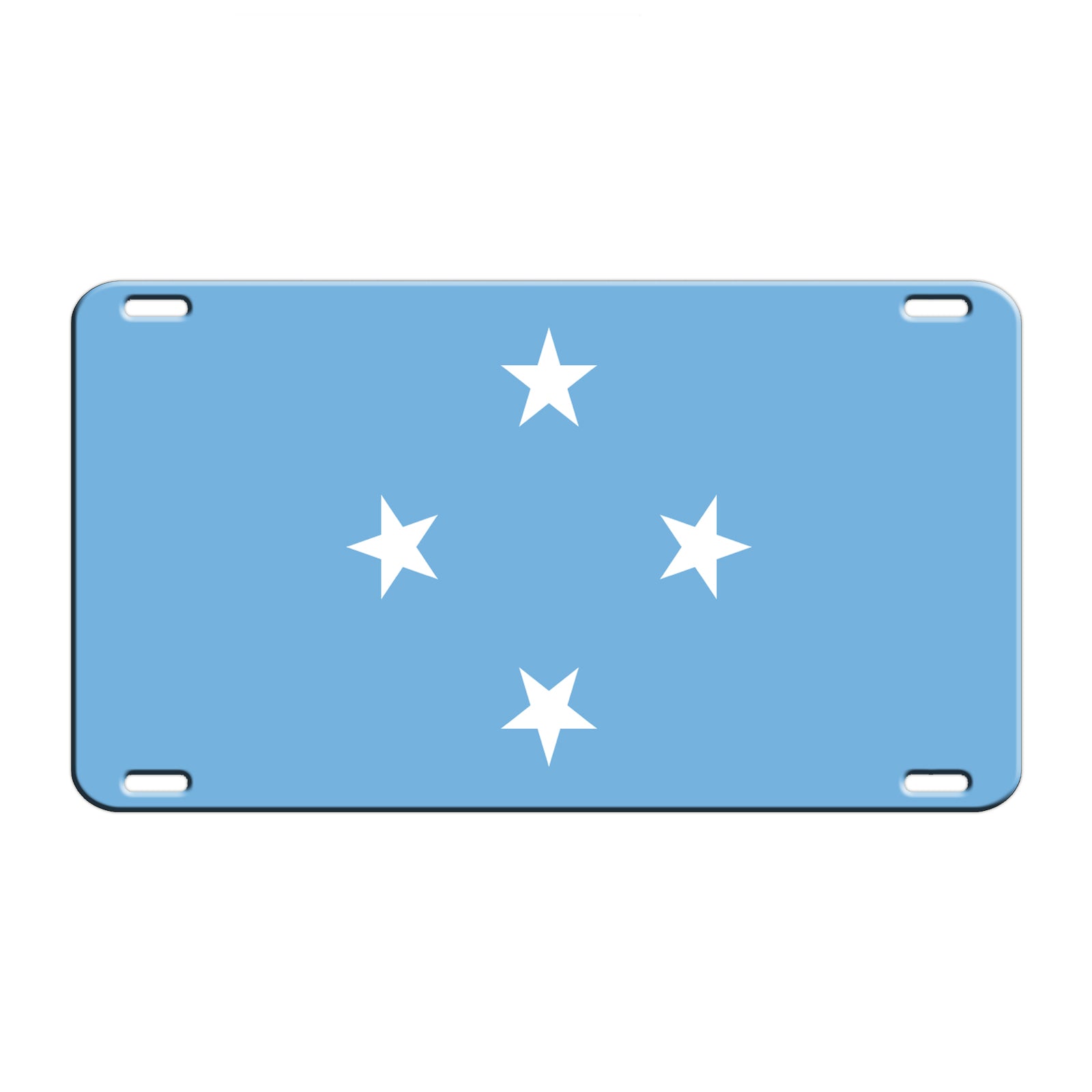 Micronesia Country Flag License Novelty Plate Aluminum Metal Sign